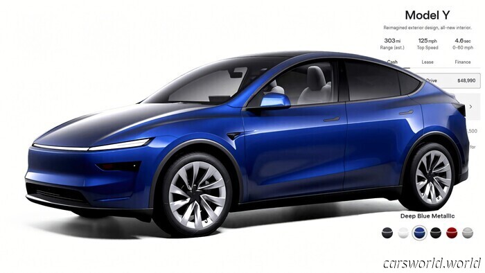 Tesla Finalmente Lanza el Model Y Juniper Más barato Desde $48,990 / Carscoops
